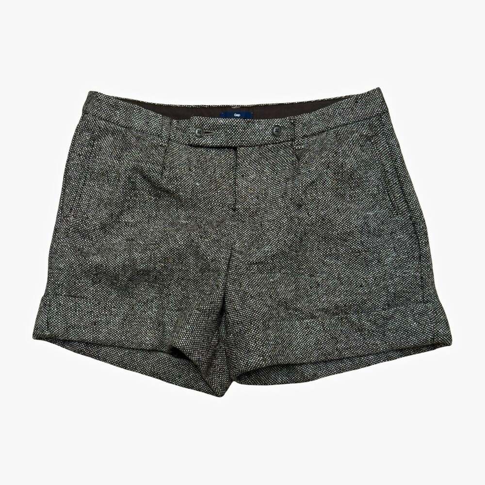Classic Gray Tweed Women's Shorts